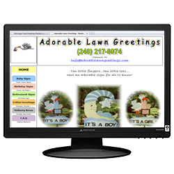 Adorable Lawn Greetings
